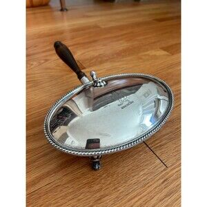 Vintage FB Rogers Silver Co.1883 Butler Ashtray #188 Wood Handle